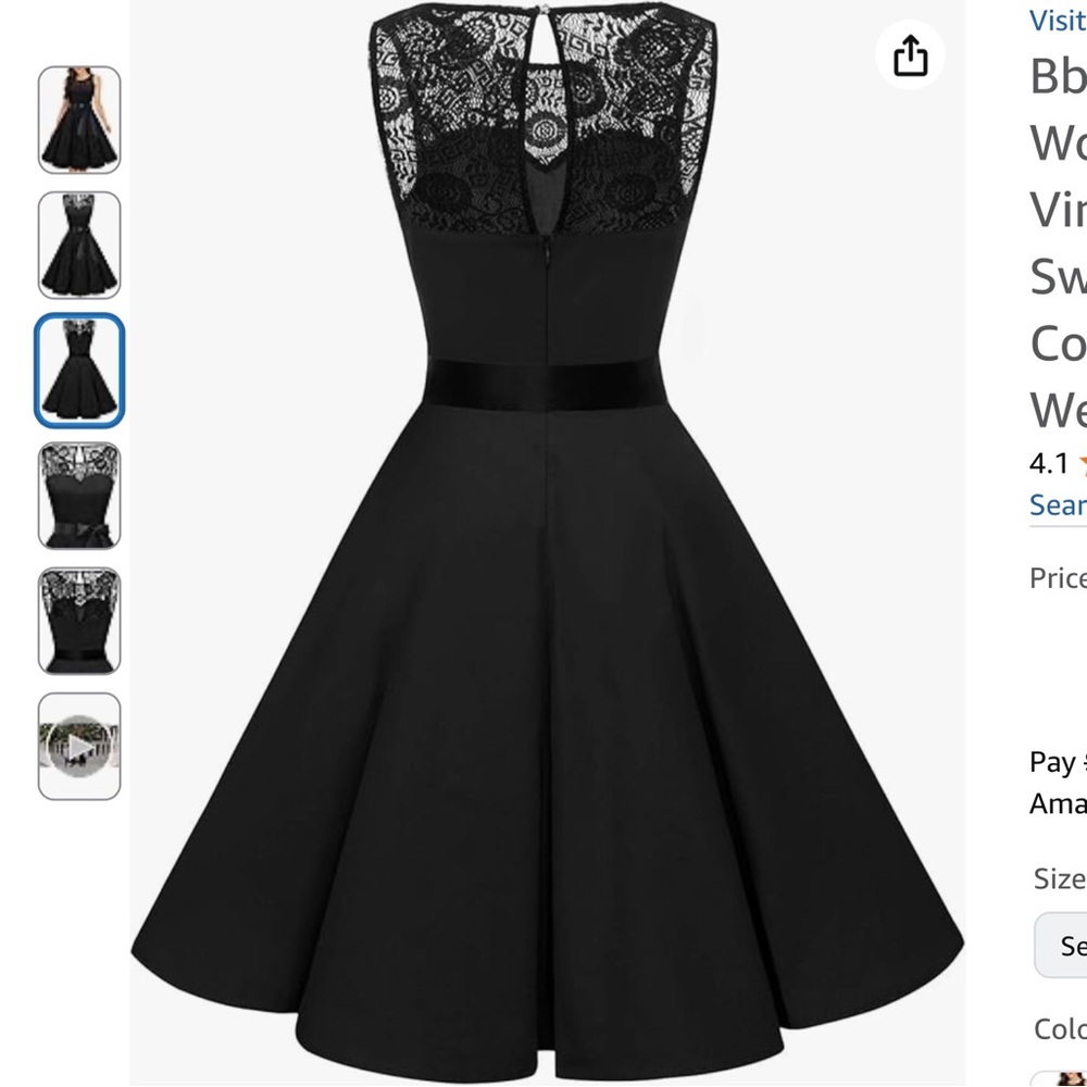 NEW Black dress - Picture 3 of 6